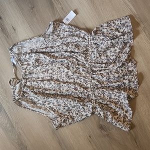 NWT - Boho Vintage print top